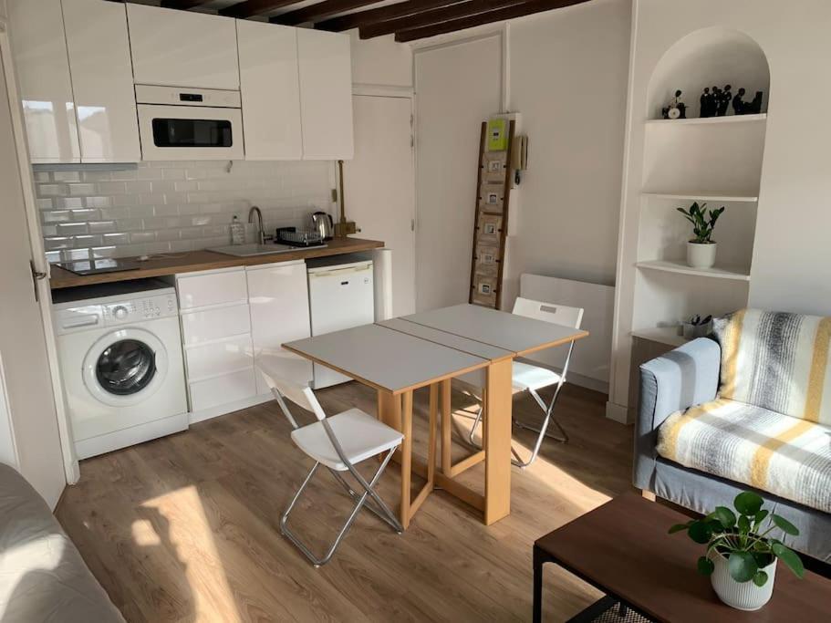 Studio Lumineux, Refait A Neuf, Metro Jourdain ปารีส ภายนอก รูปภาพ
